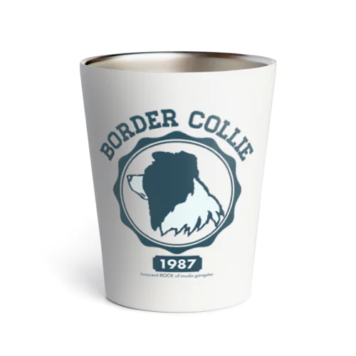 ボーダーコリー カレッジ風ロゴ Thermo Tumbler