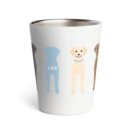 ラブラドールレトリバーのサーモタンブラー（正面） Thermo Tumbler