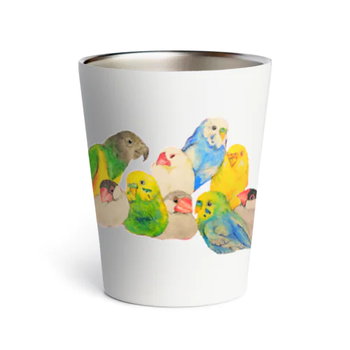 だいすき仲良し鳥さんズ Thermo Tumbler