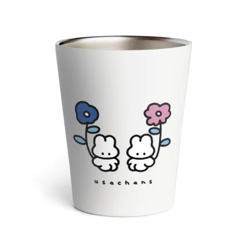おはなと うさちゃん -ビビッド- Thermo Tumbler