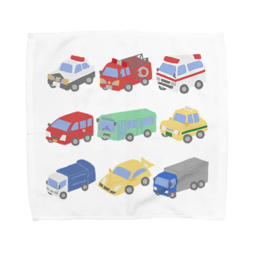 のりものイラスト Towel Handkerchief