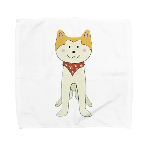 アウトドア大好きバンダナ秋田犬 Towel Handkerchief