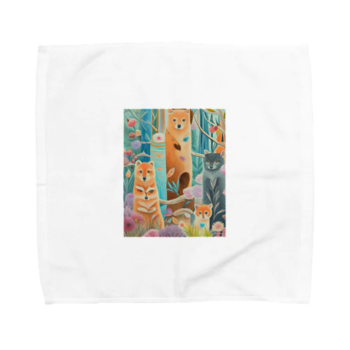 森の中の世界 Towel Handkerchief