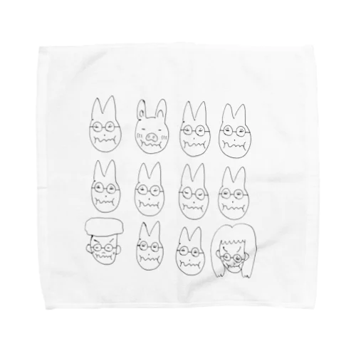 おこってるネコちゃん Towel Handkerchief