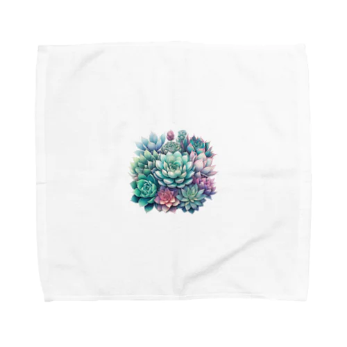 綺麗な多肉植物グッズ Towel Handkerchief