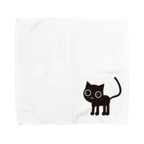 くろねこＢＢ立ち姿 Towel Handkerchief