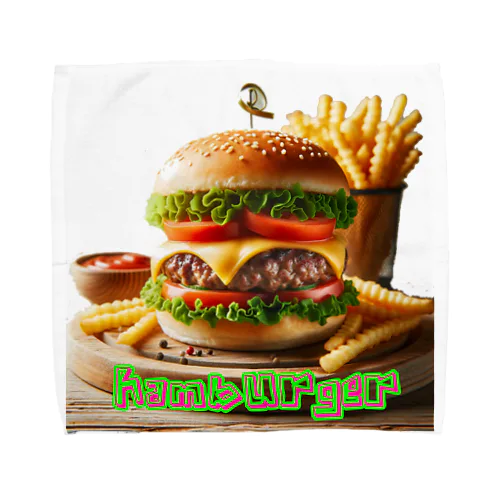 ハンバーガー Towel Handkerchief
