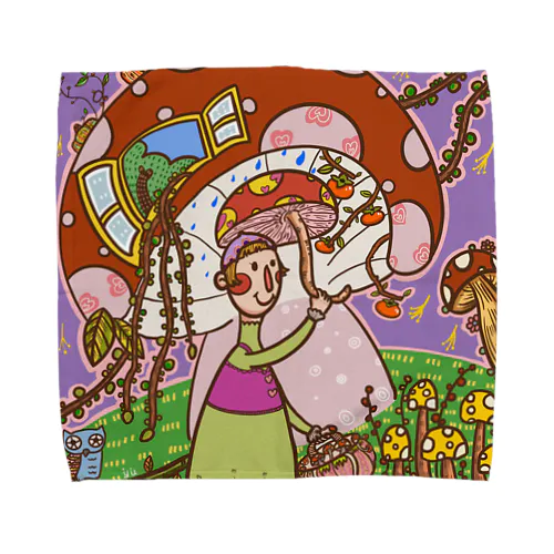 きのこ少女 Towel Handkerchief