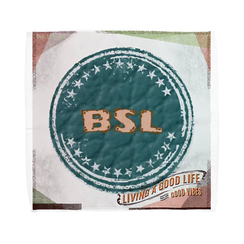 「BSL」square Towel Handkerchief