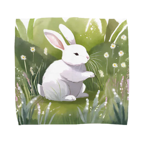 うさぎのお散歩 Towel Handkerchief