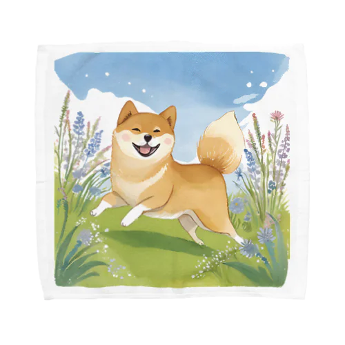 柴犬のお散歩 Towel Handkerchief