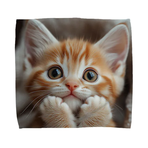 頬杖ポーズ Towel Handkerchief