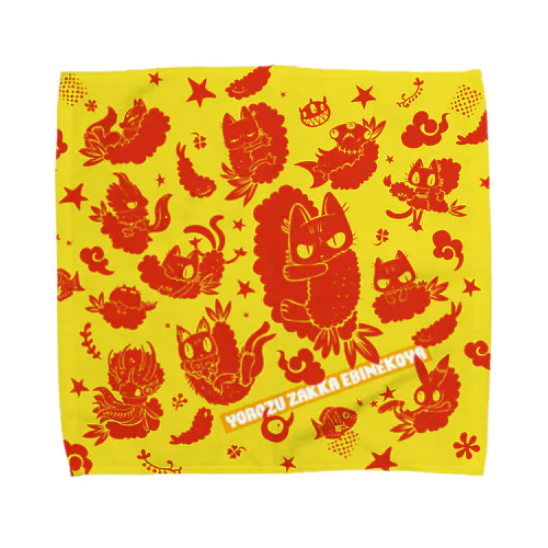 えびねこフレンズ Towel Handkerchief