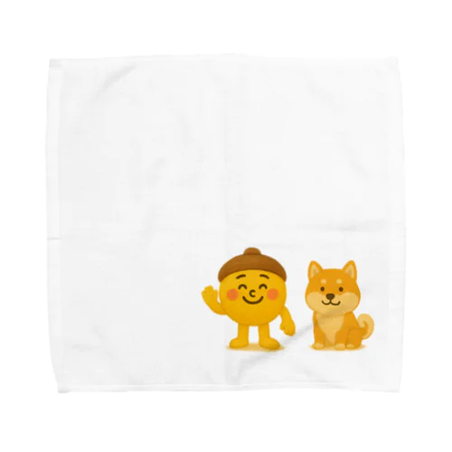 ドングリあお&柴犬コンビ　 Towel Handkerchief