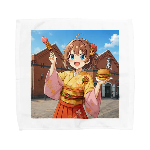 萌えキャラ館山五稜ちゃん Towel Handkerchief
