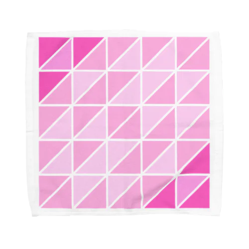 トライアングル（ピンク） Towel Handkerchief