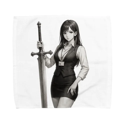 OL×武器（大剣）背景透過-墨のしらべ- Towel Handkerchief