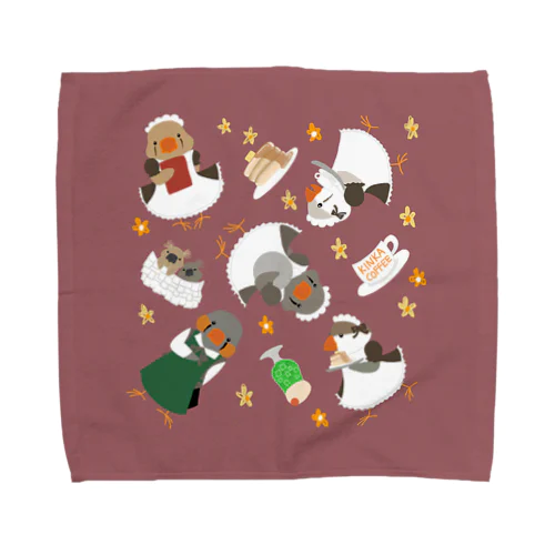 秘密の喫茶店 Towel Handkerchief