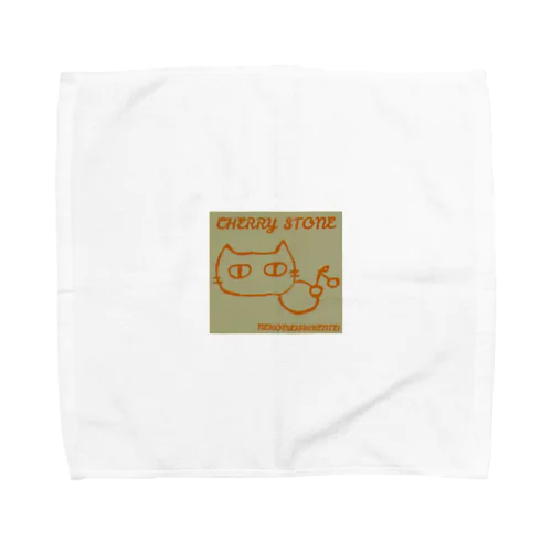 猫　志賀土筆 Towel Handkerchief