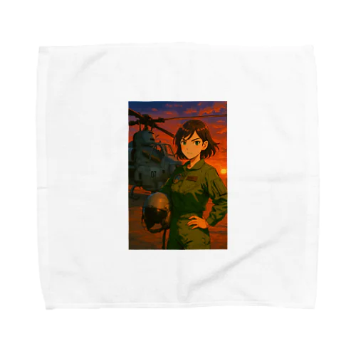 AH-1Z女性パイロット Towel Handkerchief