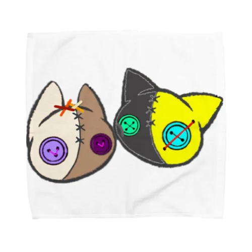 【つむぎはぎシリーズ】トラとウマ Towel Handkerchief