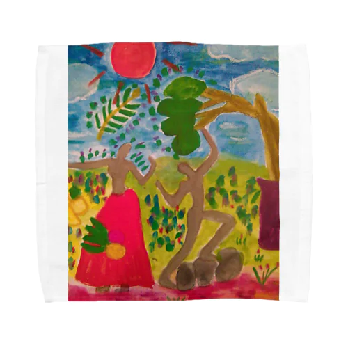アースに生きる Towel Handkerchief