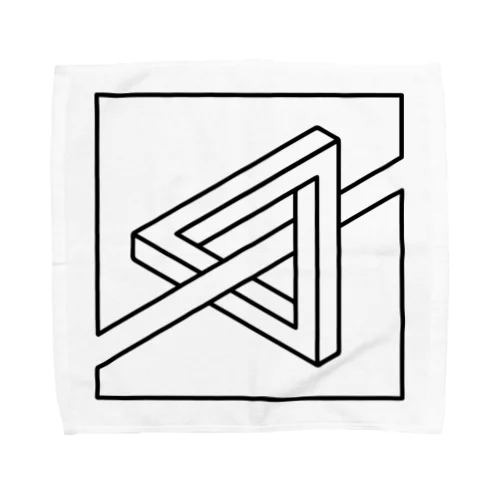 不可能立体ペンローズの三角形の錯視だまし絵 Towel Handkerchief