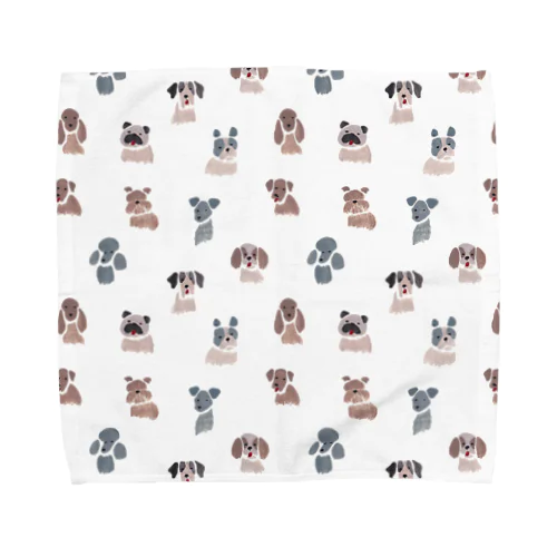 イヌだらけ Towel Handkerchief