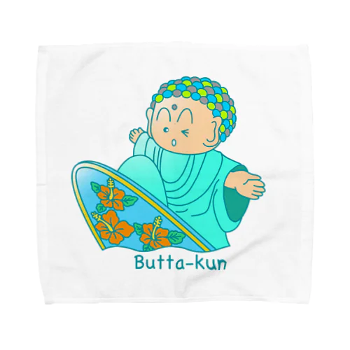 surf Butta-kun(green) Towel Handkerchief