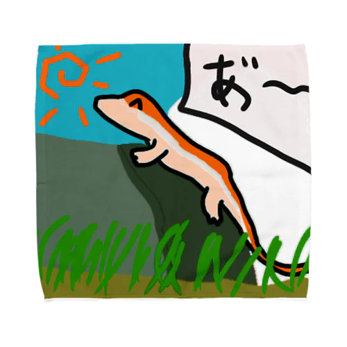カナヘビ Towel Handkerchief
