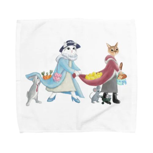 市場へお買い物 Towel Handkerchief