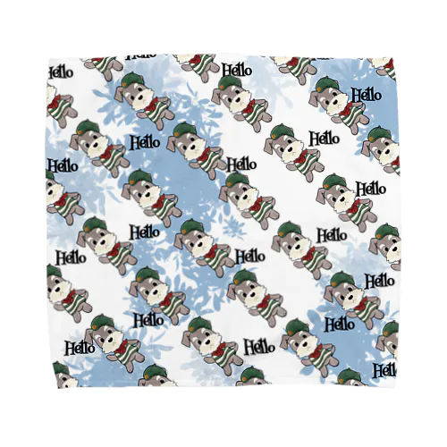 おとぼけトリオtheシュナさん Towel Handkerchief