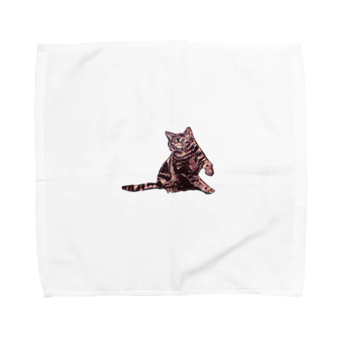 彫刻 猫 Towel Handkerchief