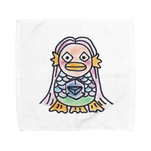 アマビエさまタオルハンカチ Towel Handkerchief