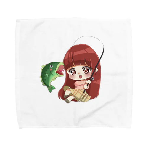 こしっちゃんバス釣りタオル Towel Handkerchief