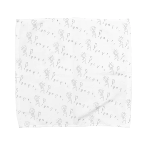 Flower human 総柄 Towel Handkerchief