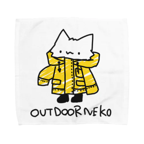 あうとどあねこ Towel Handkerchief