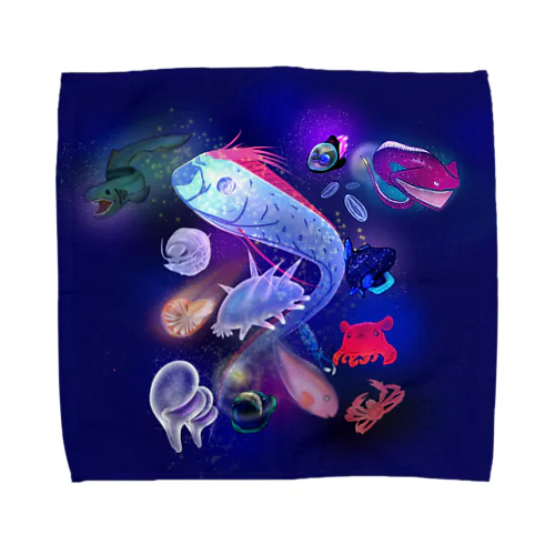 宇宙×深海魚【Deep Universe】 Towel Handkerchief