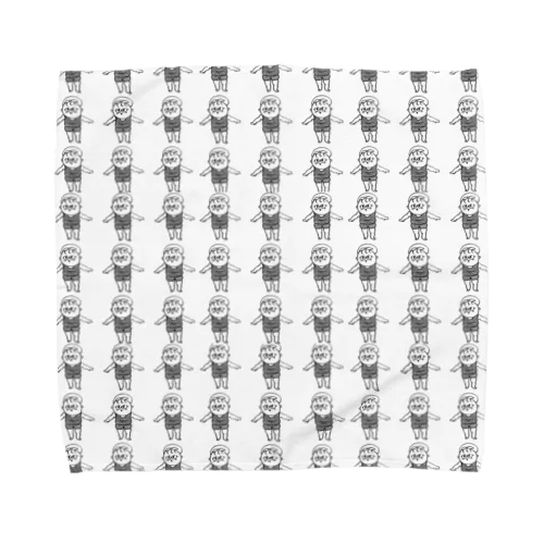 ぶらっくうーまん5 Towel Handkerchief