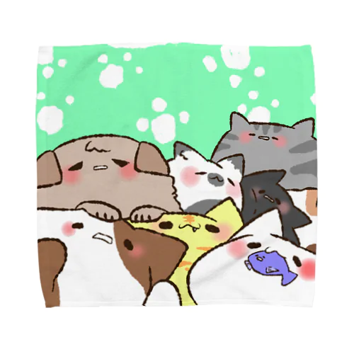 ねこねこねこ Towel Handkerchief