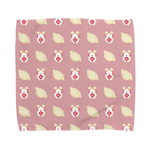 餃子ぷに　ピンク Towel Handkerchief