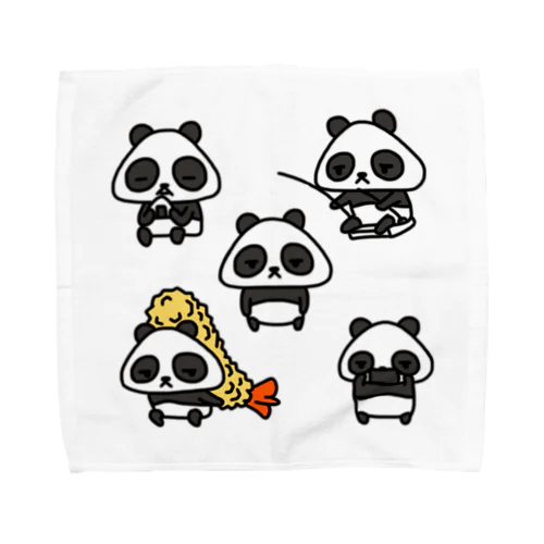 おにぎぱんだ · むすお Towel Handkerchief