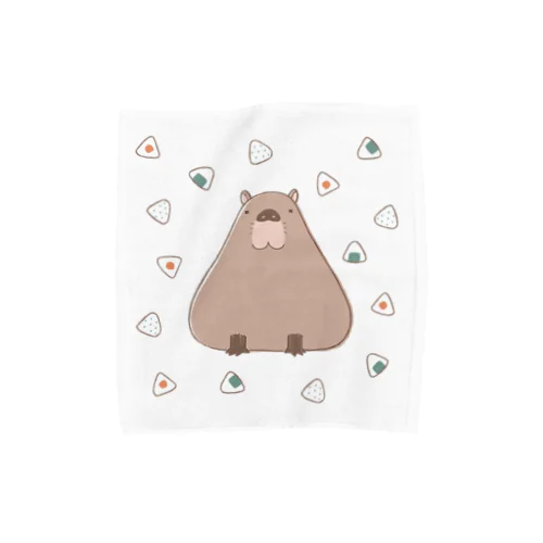 カピバラおにぎり（ナチュラル） Towel Handkerchief