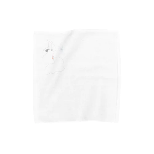 女の子　花 Towel Handkerchief
