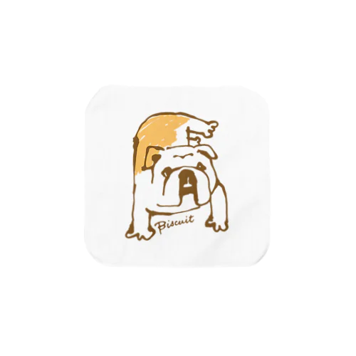 ハワイのブルドッグ ビスケくん Towel Handkerchief
