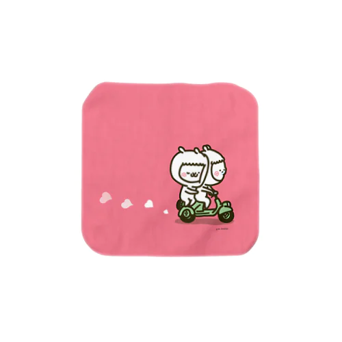 アルバカップル［バイク］Pink Towel Handkerchief