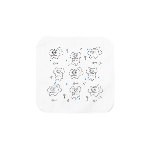 ほねほねじゅるねこ Towel Handkerchief