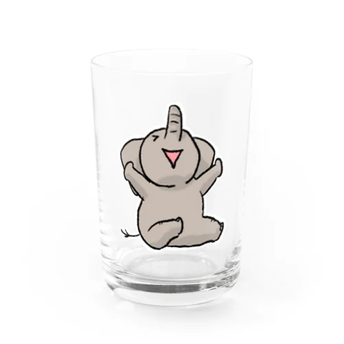 ハッピーなゾウさん Water Glass