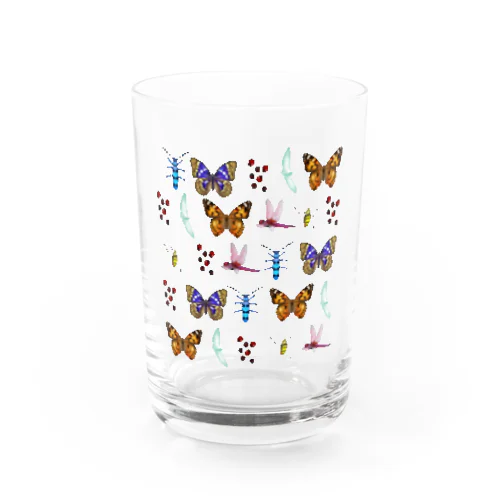 虫の柄 Water Glass