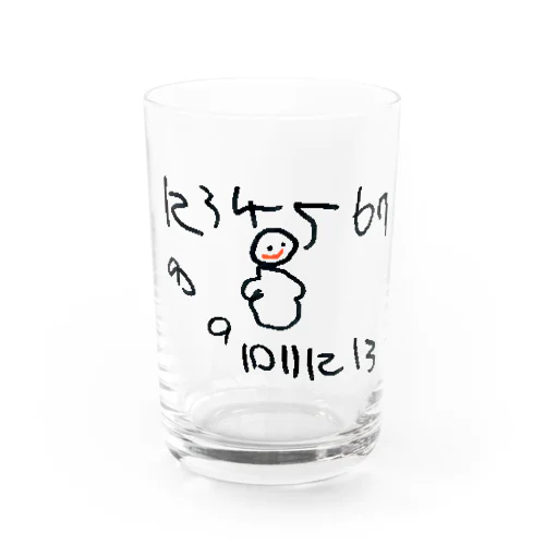 初めて書いた数字と人間 Water Glass